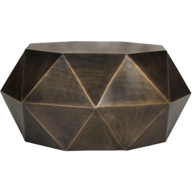 Astrid Copper Faceted Coffee Table