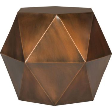Astrid Copper Faceted Side Table