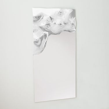 Asymmetrical Left Ripple Mirror In Natural