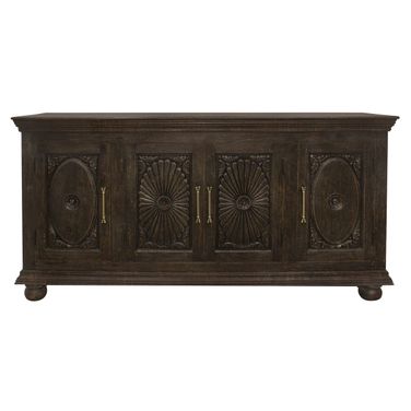 Athena 4-Door Sideboard In Antique Black