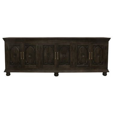Athena 6-Door Sideboard In Antique Black