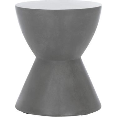 Athena Dark Gray Concrete Accent Table