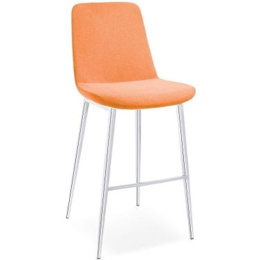 Athena Orange Bar Stool Set of 2