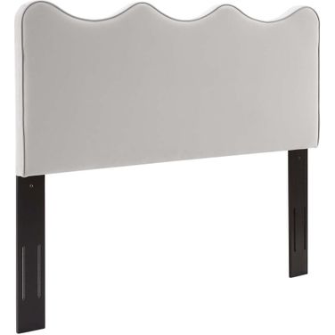 Athena Performance Velvet King/California King Headboard In Light Gray