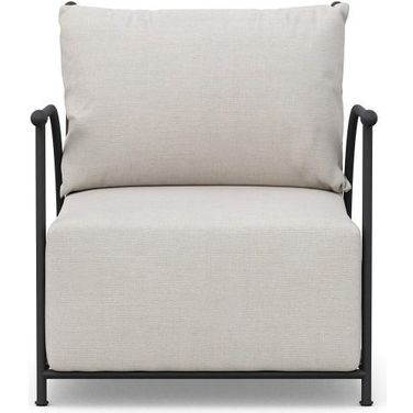 Athens High Back Club Chair with Cushion In Linen