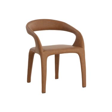 Atika Dining Armchair In Cognac