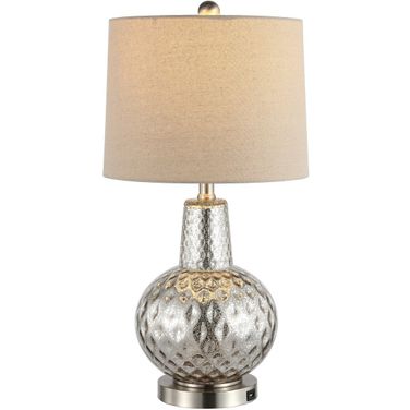 Atlas 23.5 Inch Mercury Table Lamp with Usb Port