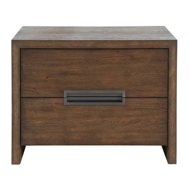 Atlas Drawer Nightstand In Medium Brown Oak