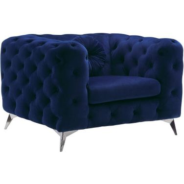 Atronia Blue Fabric Accent Chair
