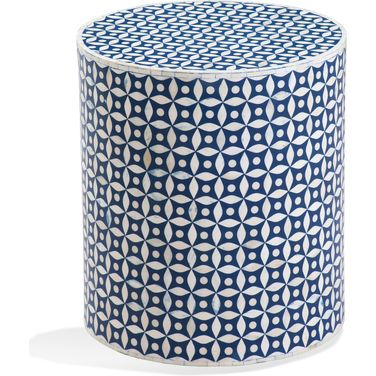 Attic Accent Table In Blue