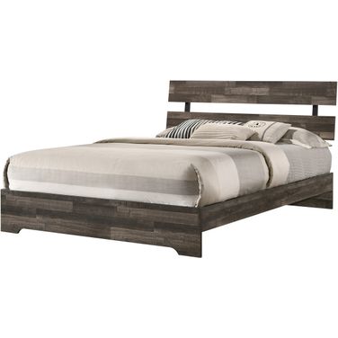 Atticus Queen Platform Bed In Gray
