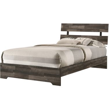 Atticus Twin Platform Bed In Gray