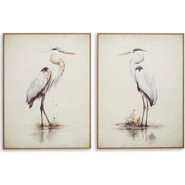 Aubinell Wall Art Set of 2 In Beige