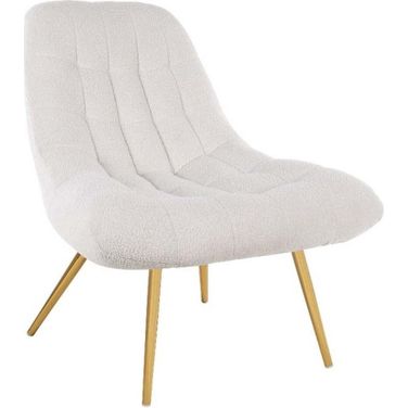 Aubrey Beige Boucle Lounge Chair