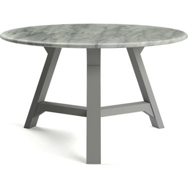 Aubrey Faux Marble Coffee Table In Grey