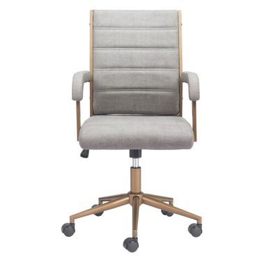 Auction Office Chair In Gray