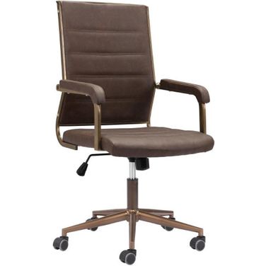 Auction Office Chair In Espresso