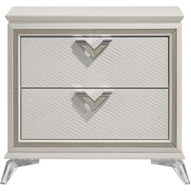 Audra Nightstand In Gold and Champagne