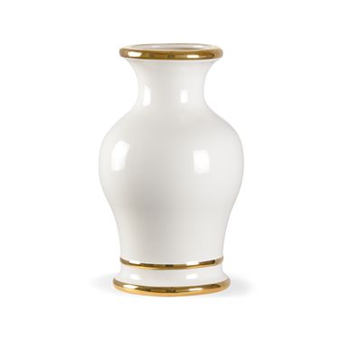 Audrey Vase In Cream and Gold