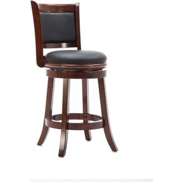 Augusta 24 Inch Swivel Counter Stool In Cherry