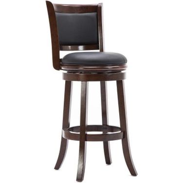 Augusta 29 Inch Swivel Bar Stool In Cappuccino