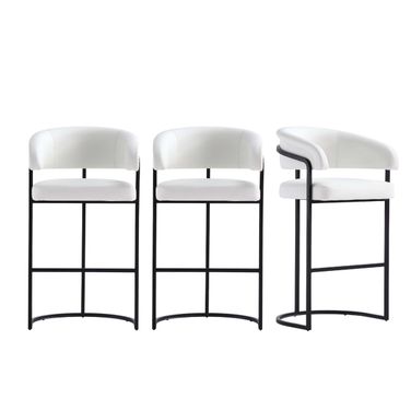 Augusta Barstool Set of 3 In White