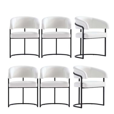 Augusta Dining Chair Set of 6 In White