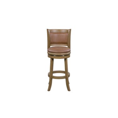 Augusta Swivel Counter Stool In Distressed Sandrift and Caramel