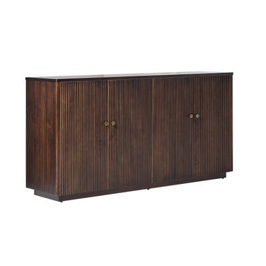 Augusto 63" Wide 4 Door Sideboard In Walnut