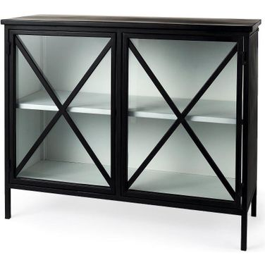 Aurelia Two Door Glass Cabinet
