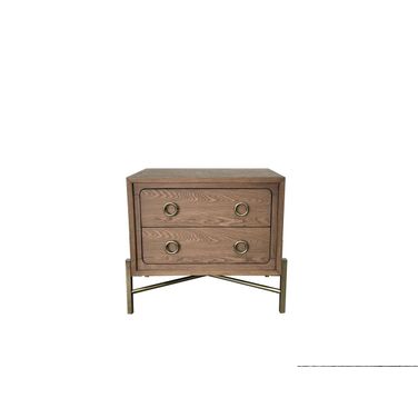 Aurora 2 Drawer Nightstand with USB In Latte