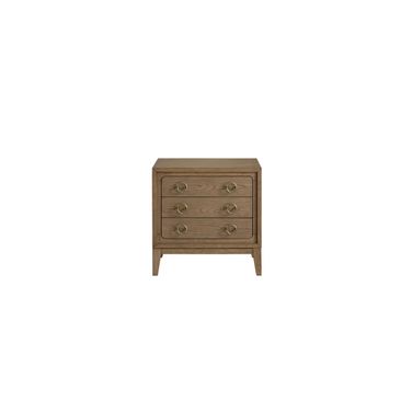 Aurora 3 Drawer Nightstand with USB In Latte