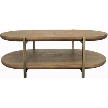 Aurora Bridges Cocktail Table In Latte