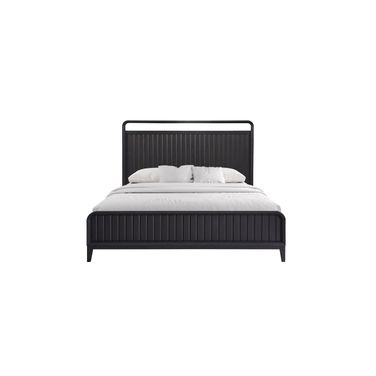 Aurora King Open Panel Bed In Peppercorn