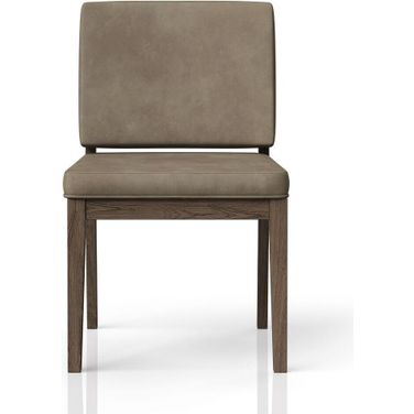 Aurora Leather Soft Back Chair In Latte