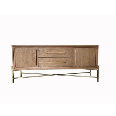 Aurora Metal Base Sideboard In Latte