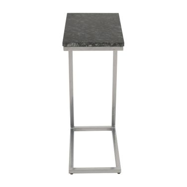 Aurora Solid Marble Accent C-Table Set of 2 In Black