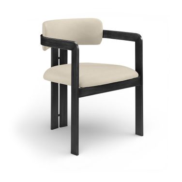 Aurum Vegan Leather Upholstered Dining Chair Set of 2 In Beige