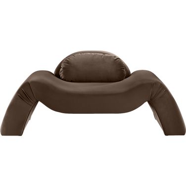 Austin Velvet Chair In Brown Velvet