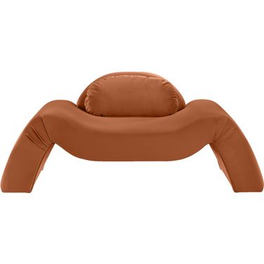 Austin Velvet Chair In Cognac Velvet