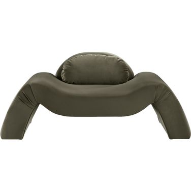 Austin Velvet Chair In Green Velvet