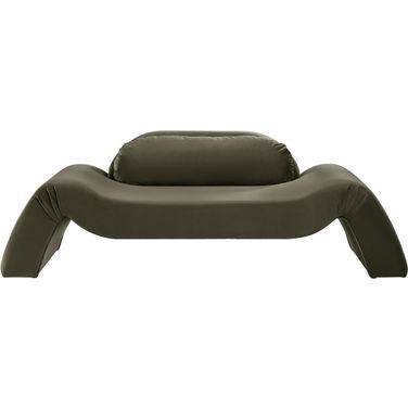 Austin Velvet Loveseat In Green Velvet