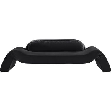 Austin Velvet Sofa In Black Velvet