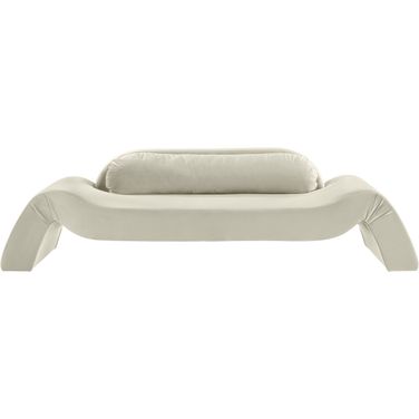 Austin Velvet Sofa In Cream Velvet