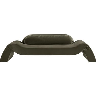 Austin Velvet Sofa In Green Velvet