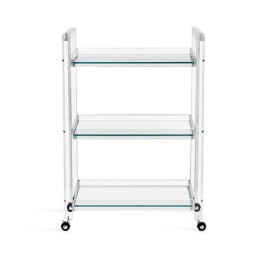 Ava Bar Cart In Clear