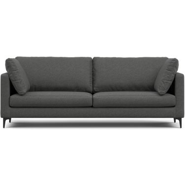 Ava Woven Performance Fabric 90 Inch Sofa In Pebble Grey