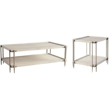 Avaline Occasional Table Set In White Oak