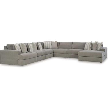 Avaliyah 7-Piece RAF Sectional with Chaise In Ash