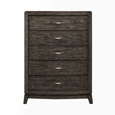 Avalon 5 Drawer Chest In Coffee Bean